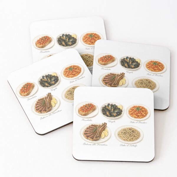Item preview, Italian Cuisine Poster – Tuscan Specialties designed and sold by JOANNASKAH.