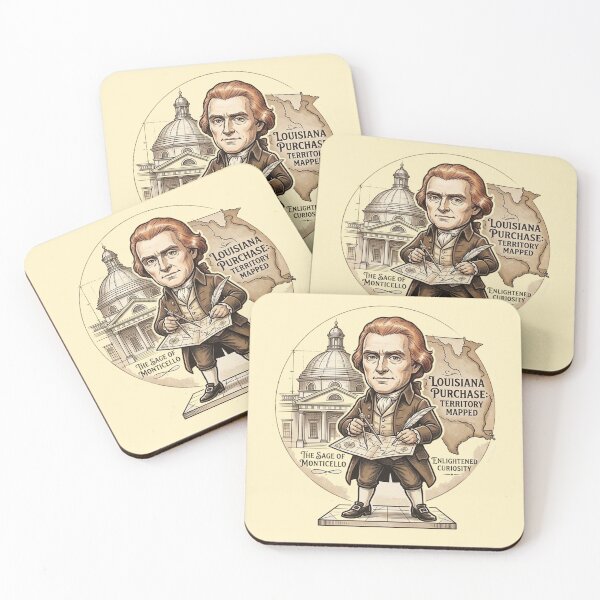 Item preview, 3rd President •  The Sage of Monticello Sticker designed and sold by CleverCulture.