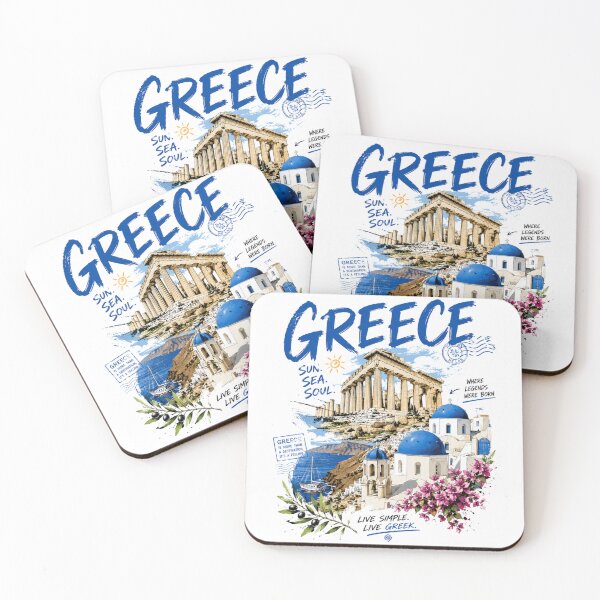 Item preview, Greece – Sun, Sea & Soul designed and sold by Countries&Cities Shop.