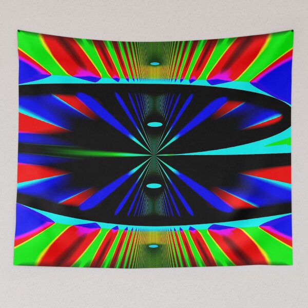 Item preview, Abstract Pattern "A colorful curtain 4" designed and sold by Gluecknika.
