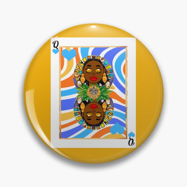 Item preview, Oshun Retro Veve Swirls Playing Card designed and sold by artbyomega.