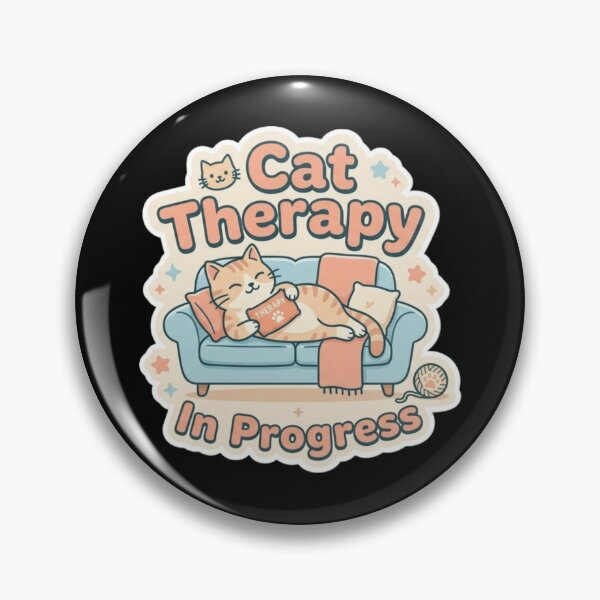 Item preview, Cat Therapy In Progress Cute Funny Cat Lover Shirt designed and sold by Safe Haven Pets.
