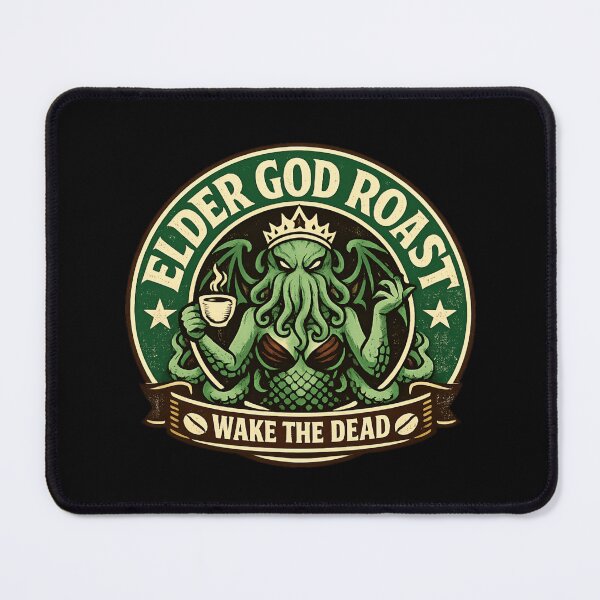 Item preview, Elder God Roast – Wake The Dead Retro Horror Coffee designed and sold by SidTastic .