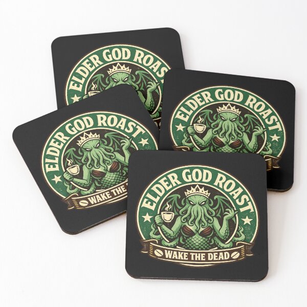 Item preview, Elder God Roast – Wake The Dead Retro Horror Coffee  designed and sold by SidTastic .
