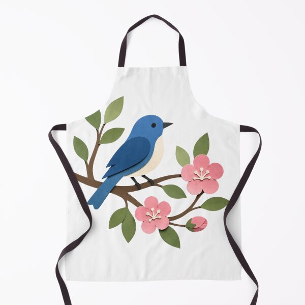 Item preview, Minimal Paper Cut Bird & Floral Design | Scandinavian Nature Art Illustration designed and sold by Sanika arts .