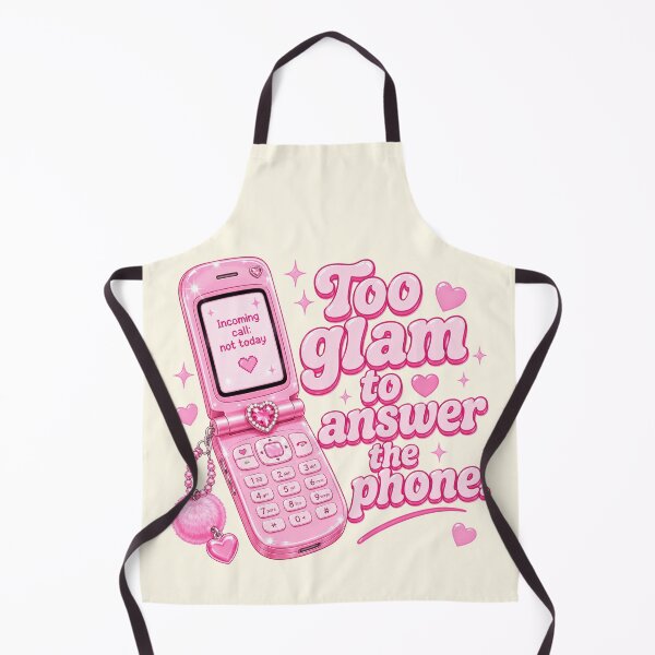 Item preview, Too Glam to Answer the Phone – Y2K Coquette Pink Flip Phone Aesthetic Shirt designed and sold by TheStephanieRome.