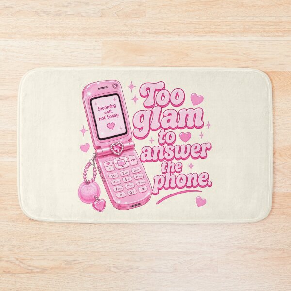 Item preview, Too Glam to Answer the Phone – Y2K Coquette Pink Flip Phone Aesthetic Shirt designed and sold by TheStephanieRome.