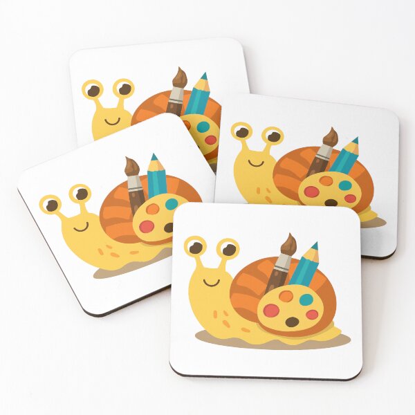 Item preview, Artist Snail with Paint Palette designed and sold by BetweenForms.