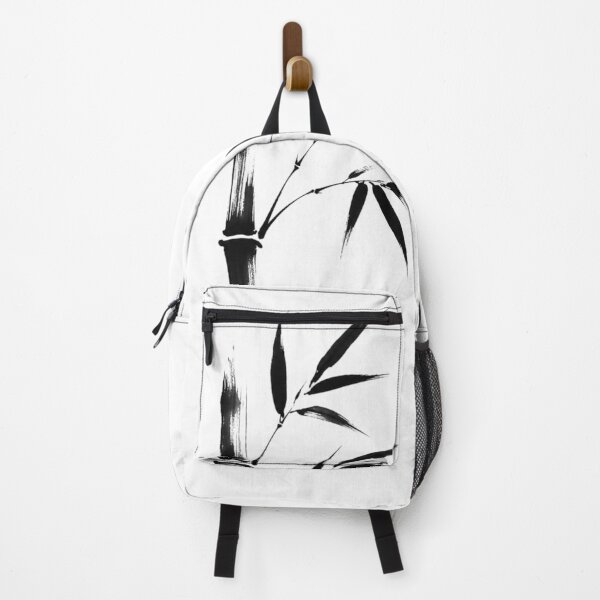 Item preview, Minimal Ink Brush Bamboo Design | Japanese Zen Minimalist Black & White Art designed and sold by Sanika arts .