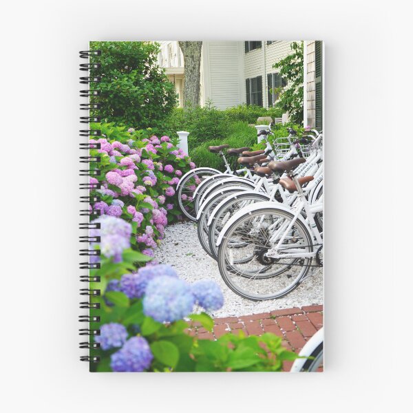 Item preview, Hydrangeas of Edgartown - White Bicycles Surrounded by Ombre Blooms designed and sold by Loveisthebtwd.