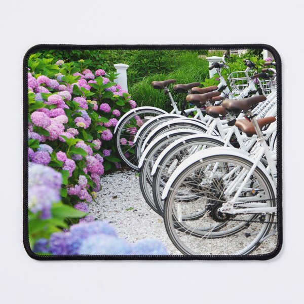 Item preview, Hydrangeas of Edgartown - White Bicycles Surrounded by Ombre Blooms designed and sold by Loveisthebtwd.