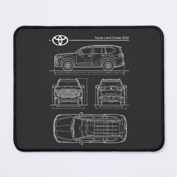 Item preview, 2022 Toyota Land Cruiser LC300 Blueprint 4x4 Off-Road Outline designed and sold by Motorline44.