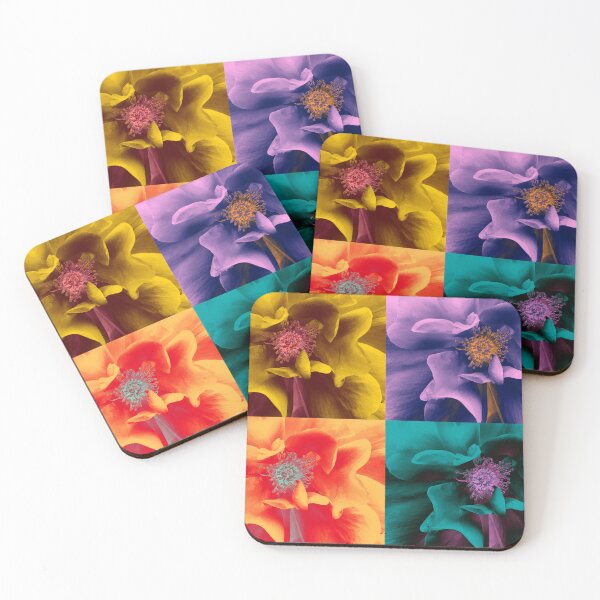 Item preview, Blossoming Rose Collage - Modern Duotone Floral Art designed and sold by K Design Store.