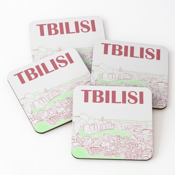 Item preview, Tbilisi Georgia City Skyline Sketch Art Illustration designed and sold by Kapsula2023.