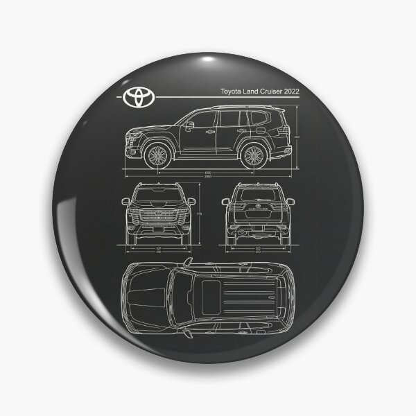 Item preview, Toyota Land Cruiser 2022 LC300 Blueprint Clean Exterior 4x4 Outline designed and sold by Motorline44.