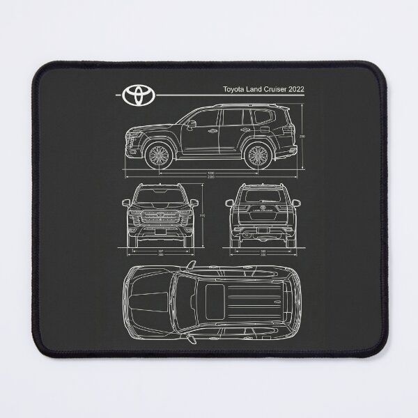Item preview, Toyota Land Cruiser 2022 LC300 Blueprint Clean Exterior 4x4 Outline designed and sold by Motorline44.