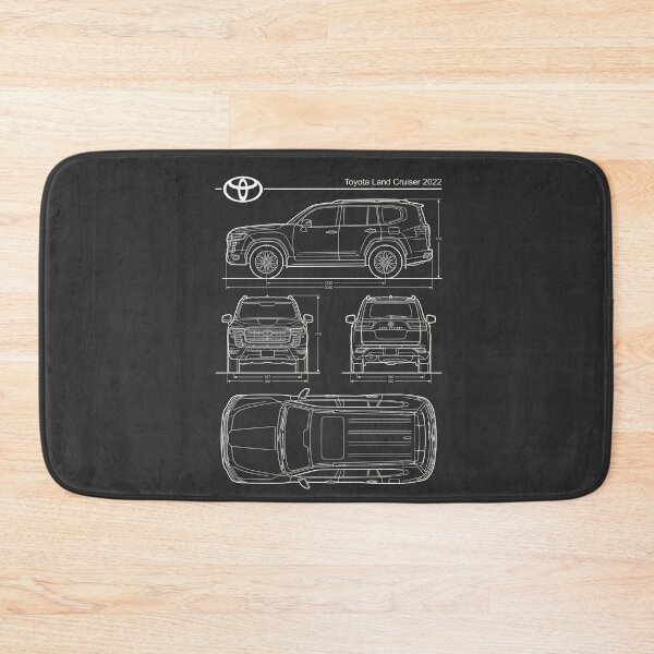 Item preview, Toyota Land Cruiser 2022 LC300 Blueprint Clean Exterior 4x4 Outline designed and sold by Motorline44.
