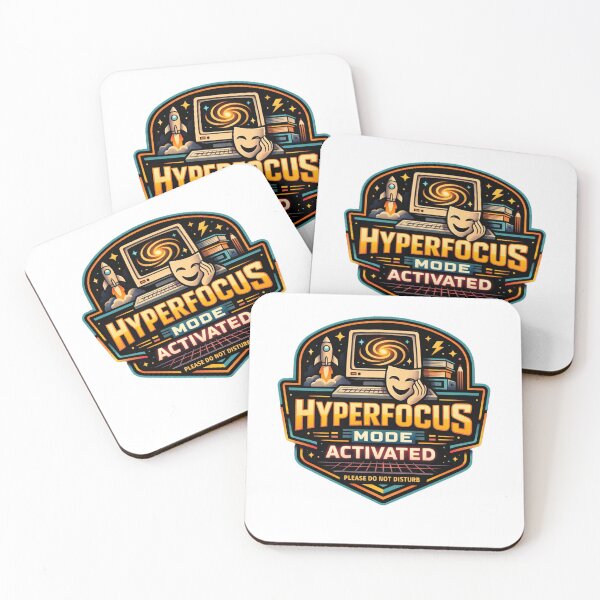 Item preview, Hyperfocus Mode Activated — Retro Tech ADHD Humor Shirt | Creative Focus Badge Design designed and sold by Youpiworld.