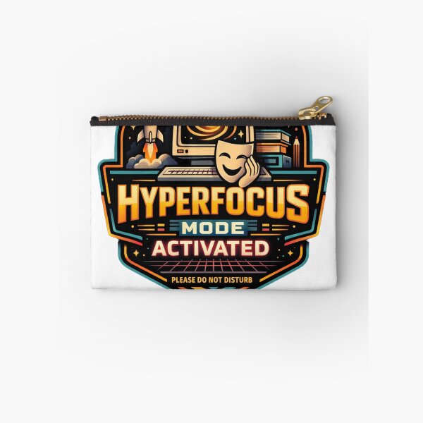 Item preview, Hyperfocus Mode Activated — Retro Tech ADHD Humor Shirt | Creative Focus Badge Design designed and sold by Youpiworld.