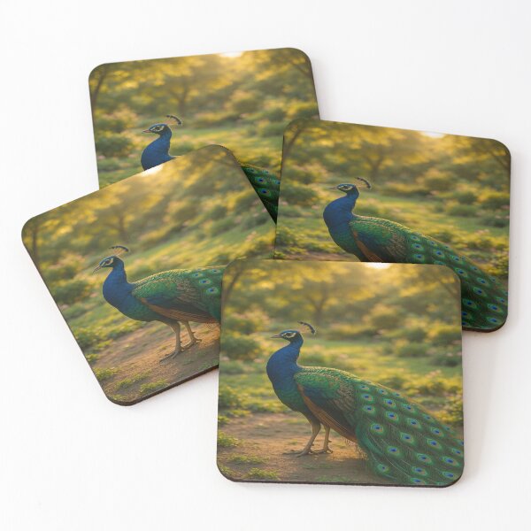 Item preview, Majestic Peacock Golden Hour Sunset designed and sold by Enchanting Art Vista.