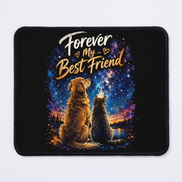 Item preview, Forever My Best Friend Dog Cat Galaxy designed and sold by KaysonSmith.