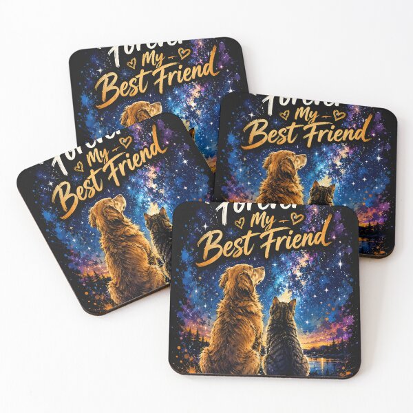 Item preview, Forever My Best Friend Dog Cat Galaxy designed and sold by KaysonSmith.