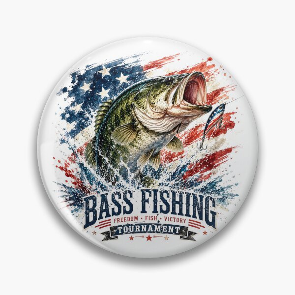 Item preview, Patriotic Bass Fishing Showdown designed and sold by Chic_Clip_Craft.
