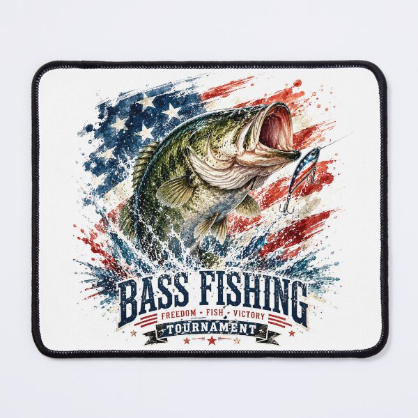 Item preview, Patriotic Bass Fishing Showdown designed and sold by Chic_Clip_Craft.