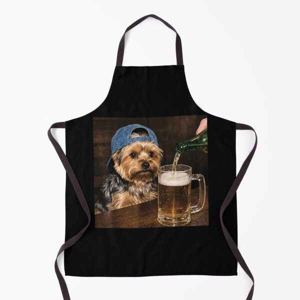 Item preview, Yorkie Drinking Beer Funny Dog Meme designed and sold by Vonravenn.