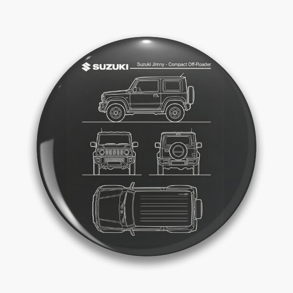 Item preview, Suzuki Jimny Blueprint Compact Mini 4x4 Off-Road Outline designed and sold by Motorline44.