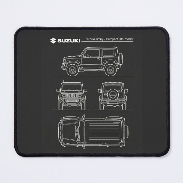 Item preview, Suzuki Jimny Blueprint Compact Mini 4x4 Off-Road Outline designed and sold by Motorline44.