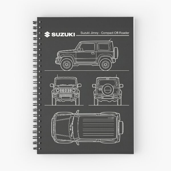 Item preview, Suzuki Jimny Blueprint Compact Mini 4x4 Off-Road Outline designed and sold by Motorline44.