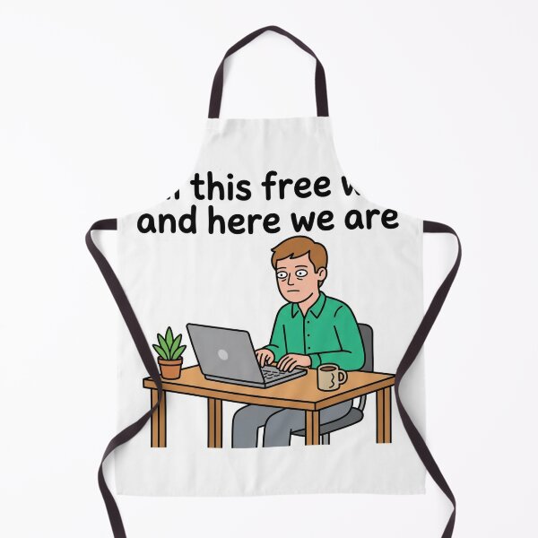 Item preview, All This Free Will and Here We Are | Existential Office Humor Sticker designed and sold by End of Day.