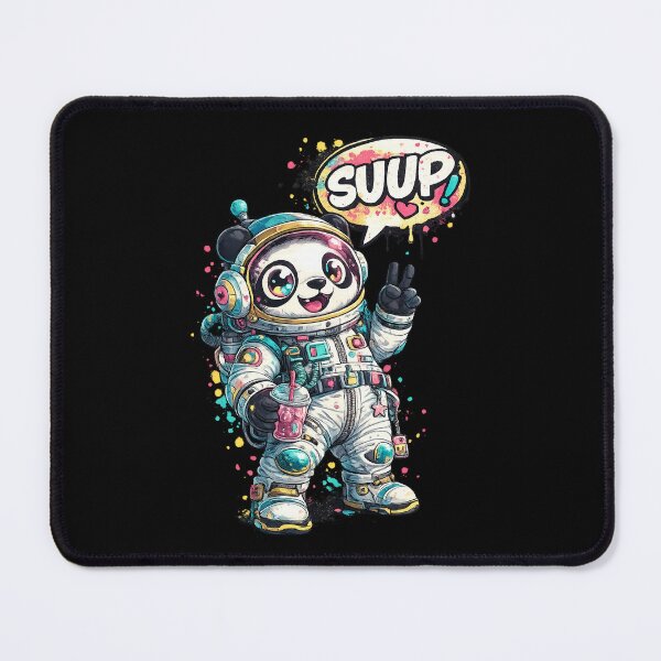 Item preview, Kawaii Rainbow Astronaut Panda - Y2K Cosmic Chill designed and sold by InkTheFox.