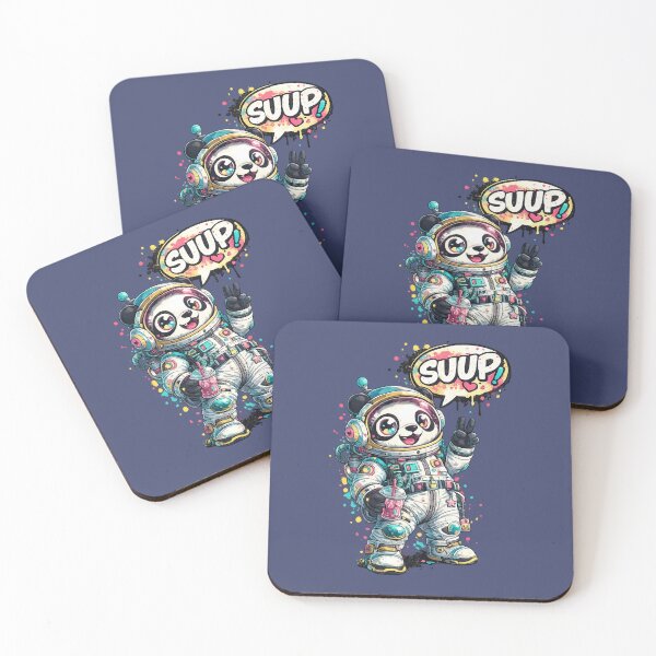 Item preview, Kawaii Rainbow Astronaut Panda - Y2K Cosmic Chill designed and sold by InkTheFox.