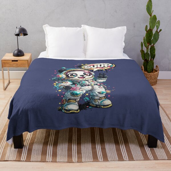Item preview, Kawaii Rainbow Astronaut Panda - Y2K Cosmic Chill designed and sold by InkTheFox.