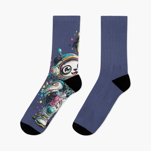 Item preview, Kawaii Rainbow Astronaut Panda - Y2K Cosmic Chill designed and sold by InkTheFox.