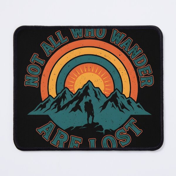 Item preview, ​Not All Who Wander Are Lost Retro Sunset designed and sold by KaysonSmith.