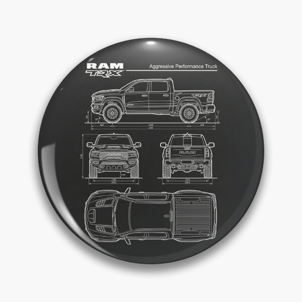 Item preview, RAM TRX Blueprint Aggressive Performance Truck Off-Road Outline designed and sold by Motorline44.
