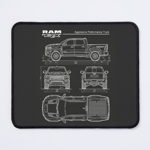 Item preview, RAM TRX Blueprint Aggressive Performance Truck Off-Road Outline designed and sold by Motorline44.