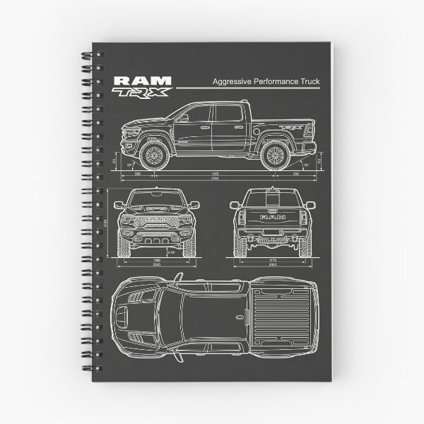 Item preview, RAM TRX Blueprint Aggressive Performance Truck Off-Road Outline designed and sold by Motorline44.