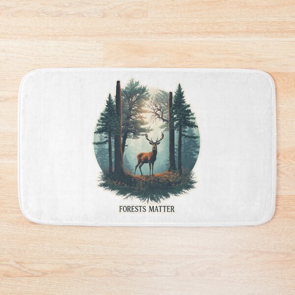 Item preview, Forests Matter Deer Shirt Nature Conservation Wildlife Forest Lover Hiking Gift Tee designed and sold by Sky-bully.