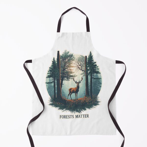 Item preview, Forests Matter Deer Shirt Nature Conservation Wildlife Forest Lover Hiking Gift Tee designed and sold by Sky-bully.