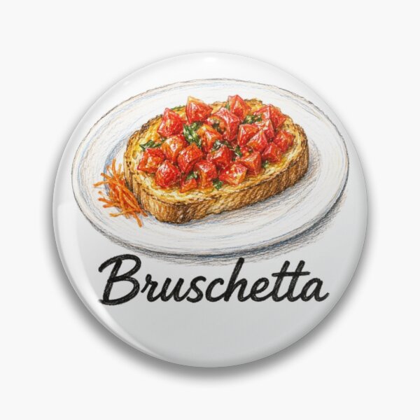 Item preview, Bruschetta - Illustration of Italian Cuisine designed and sold by JOANNASKAH.