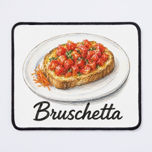 Item preview, Bruschetta - Illustration of Italian Cuisine designed and sold by JOANNASKAH.