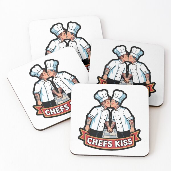 Item preview, Chef's Kiss | Funny Literal Wordplay Sticker designed and sold by End of Day.