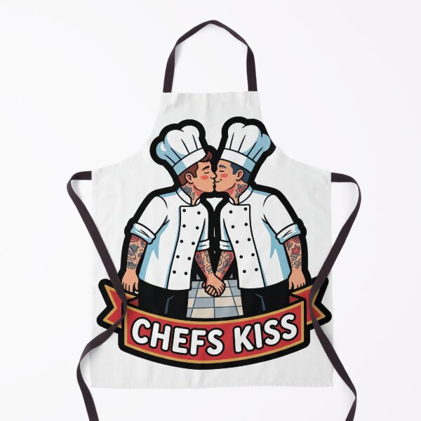 Item preview, Chef's Kiss | Funny Literal Wordplay Sticker designed and sold by End of Day.