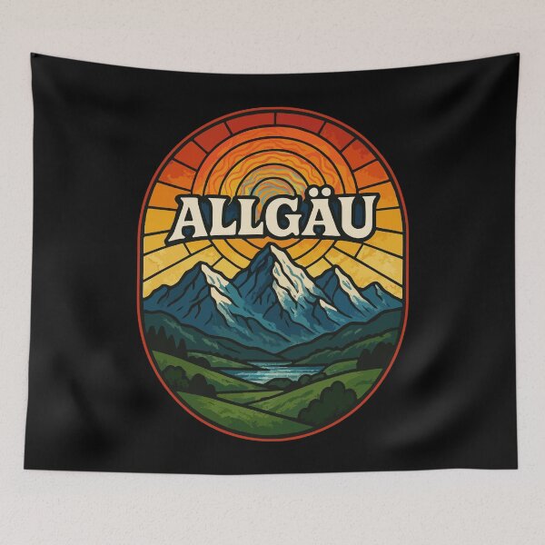 Item preview, Allgau Bavaria Germany Alps Trippy Art designed and sold by TomFrontierArt.
