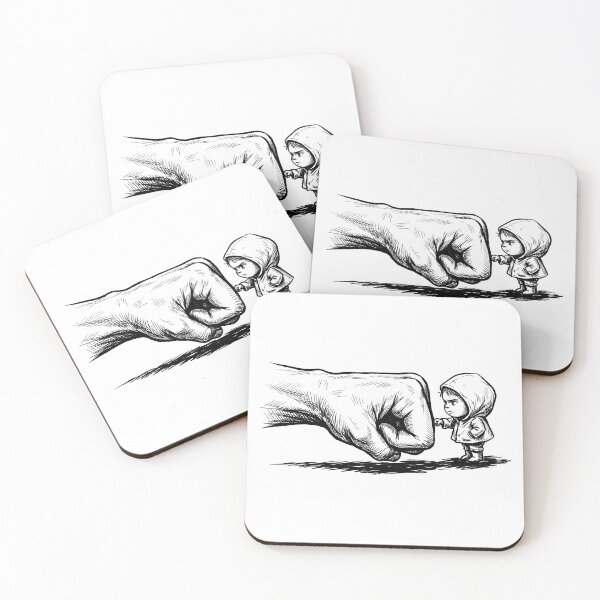 Item preview, Unbreakable Spirit - Brave Child vs Giant Fist Noir Art designed and sold by WormJ.
