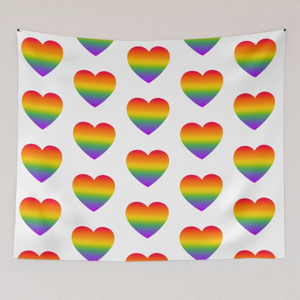 Item preview, Minimalist Rainbow Line Heart - Cute Colorful Retro Art designed and sold by SolutionsArt.